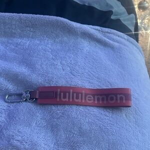 Lululemon pink and purple keychain